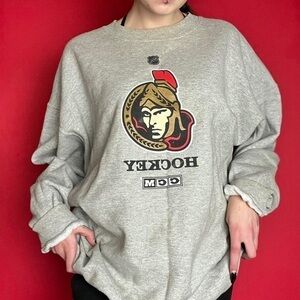 Grey Ottawa senators long sleeve sweater 🤍❤️​​​​​​​​​​​​​​​​​​​​​​